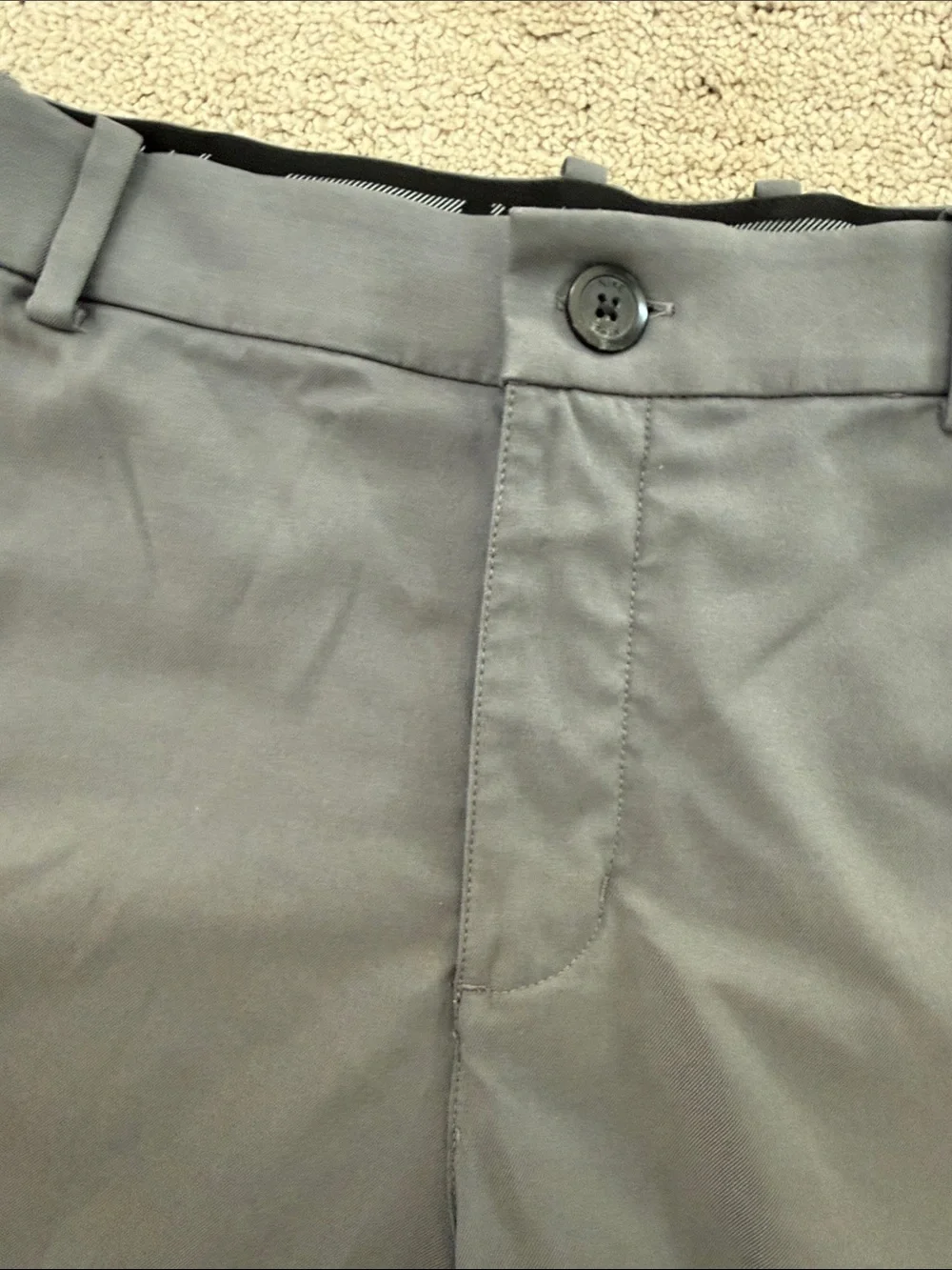 Nike Men's Flat-Front Gray Performance Shorts